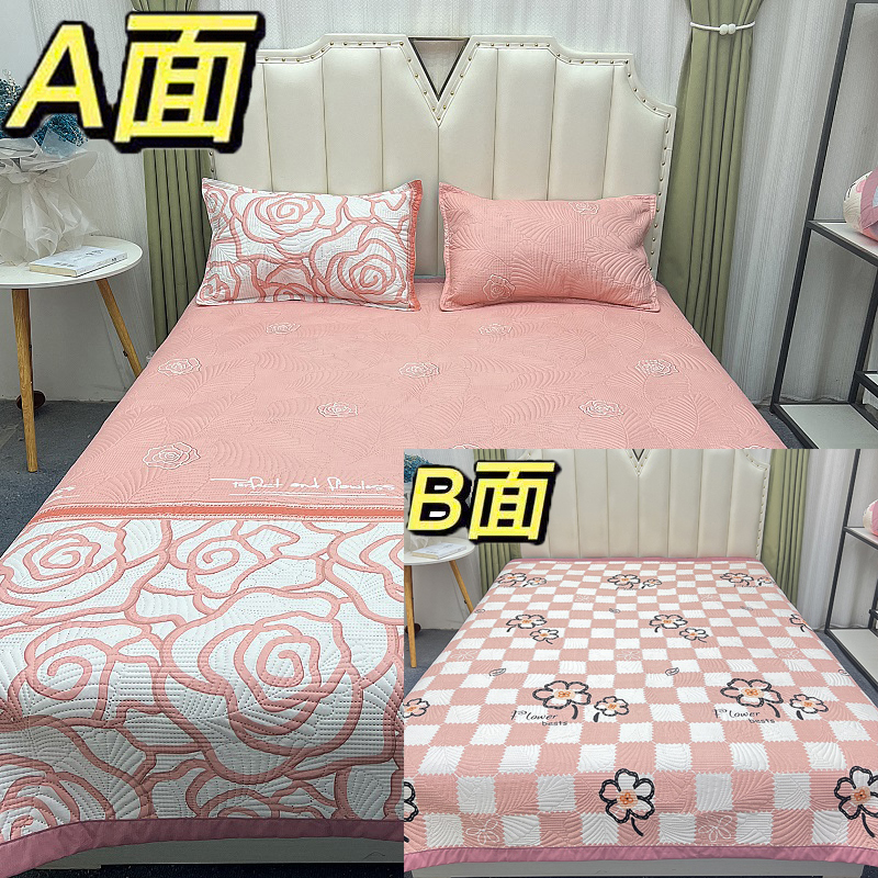 【新款宠粉】四季床盖AB双面通用【可机洗防滑不跑床】榻榻米床单透气