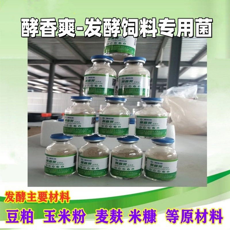 水产养殖酵香爽发酵饲料用酵母菌乳酸菌肥水花白鲢鱼虾蟹开口饵料