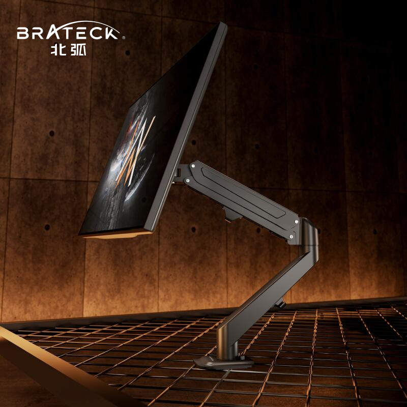 Brateck/北弧显示器电脑气压臂气弹簧升降屏幕E260升降支架机械臂