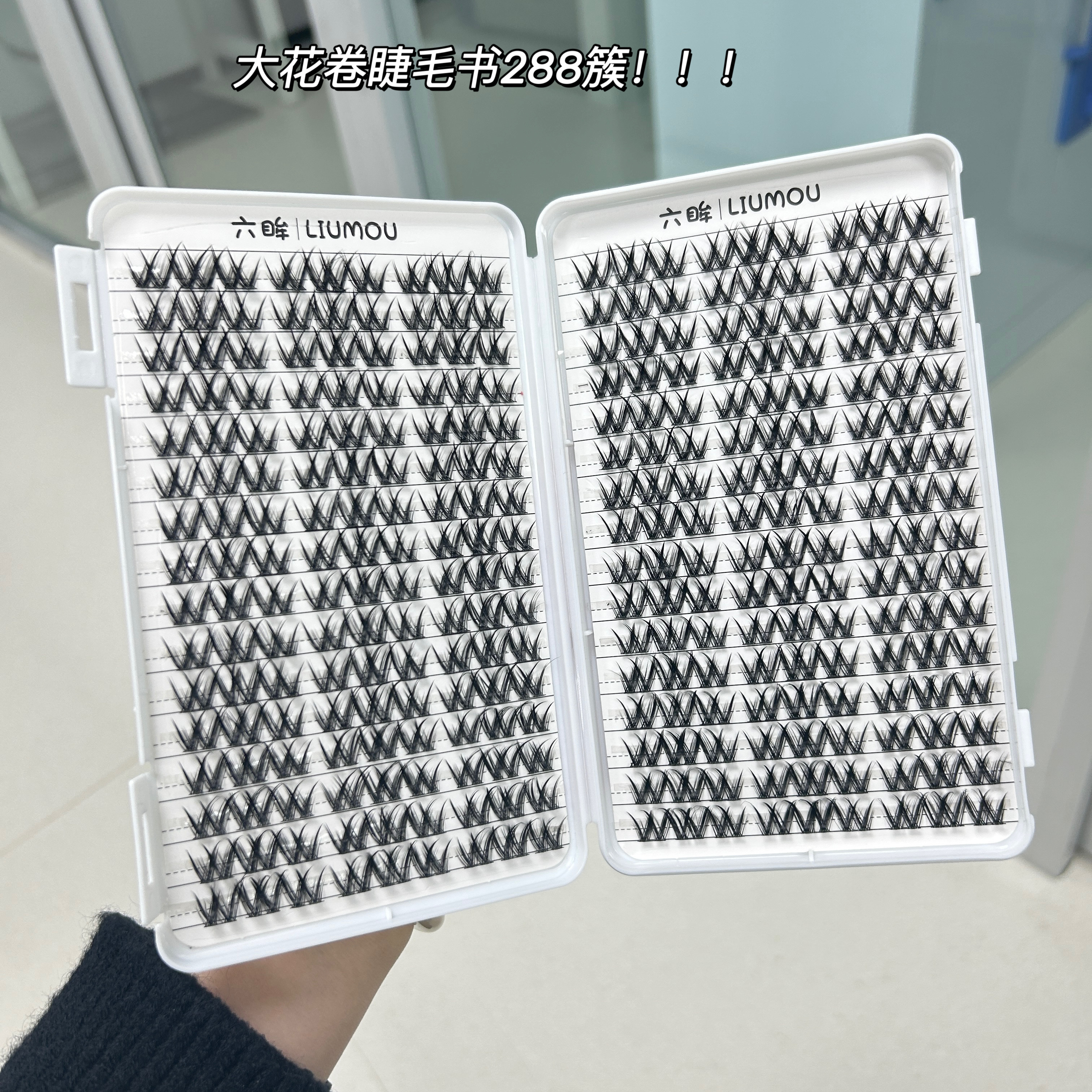 六眸大容量大花卷睫毛书懒人w型浓密款假睫毛学生党化妆师平价