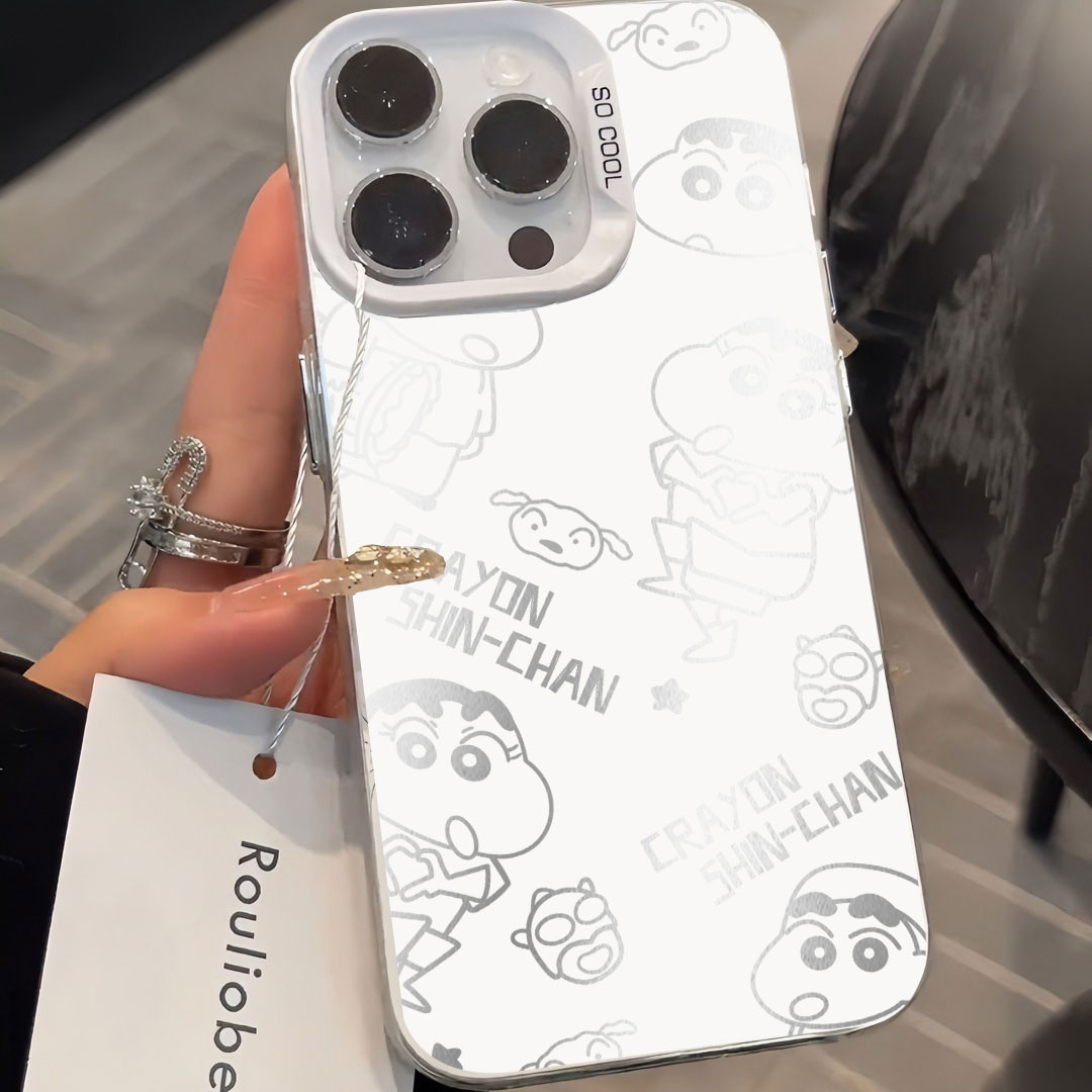 p70彩银蜡笔小新适用oppo苹果华为荣耀小米vivo红米iphone手机壳