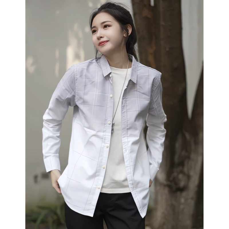 2025秋季新款长袖衬衫男士潮流百搭衬衣韩版修身商务休闲寸衣男装