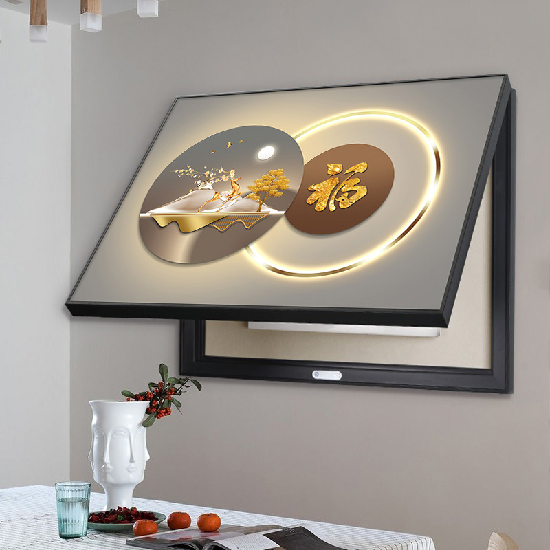 新款福禄挂画电表箱装饰画免打孔开关挂墙背景墙装饰画2025最新款