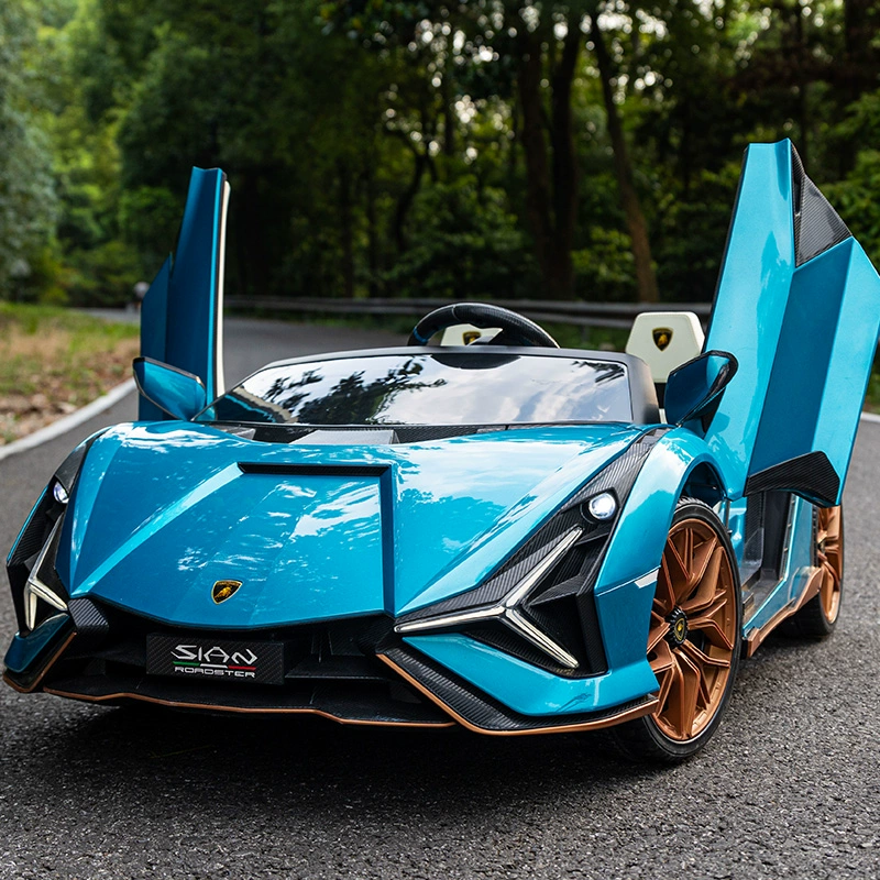 正版授权兰博基尼闪电儿童电动车可坐大人男孩女孩亲子互动玩具车