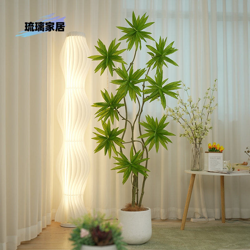 百合竹仿真绿植家居客厅落地室内仿生植物造景盆栽高端轻奢假树