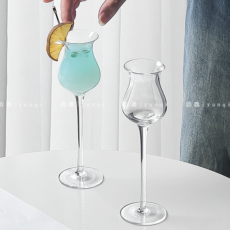 韵器ins风玻璃杯高品质高脚闻香杯高级感品鉴试酒杯创意鸡尾酒杯