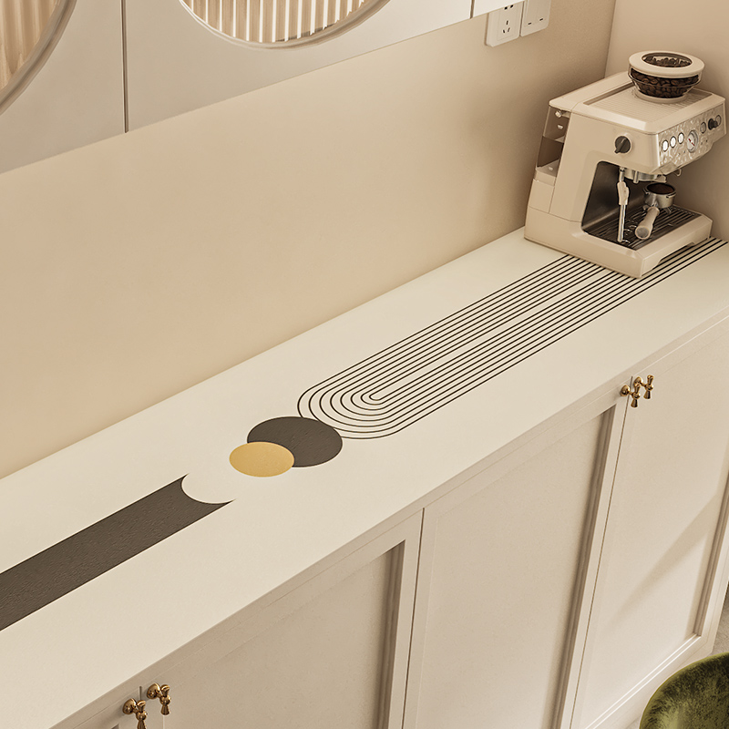 玄关餐边柜垫电视柜鞋柜桌台面保护垫子防水防油简约家用桌布面垫