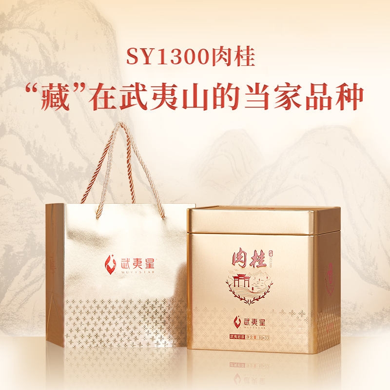 【狂欢季】武夷星山语SY1300铁盒装264g武夷岩茶肉桂茶送礼