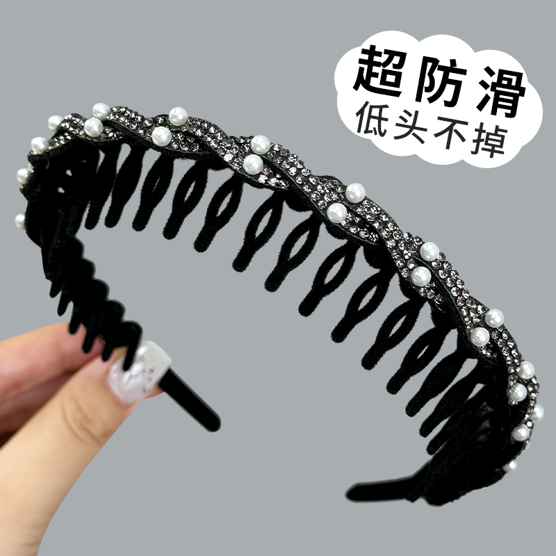 洗脸发箍女2025新款女款发卡碎发神器带齿防滑头箍压发圈发夹头饰