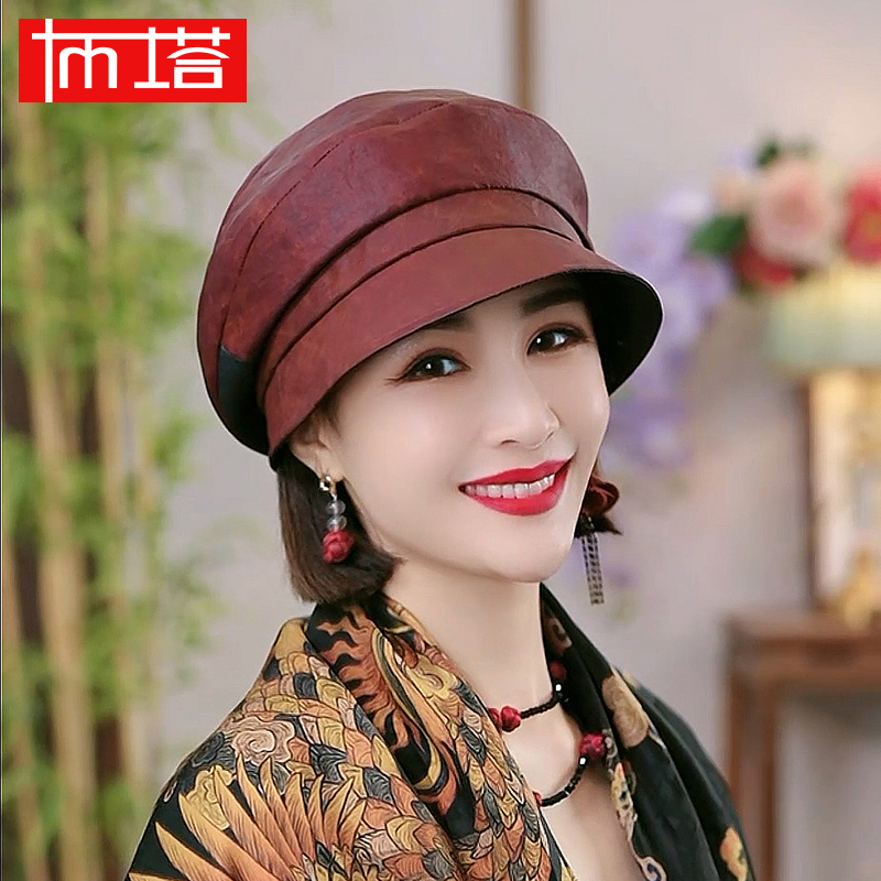 【香云纱贝雷帽】布塔香云纱重磅真丝桑蚕丝防晒遮阳防紫外线帽0644