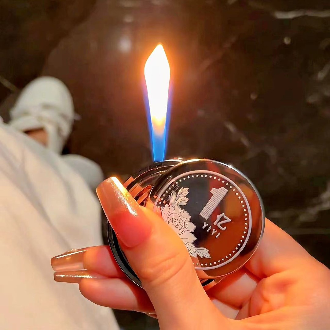 创意"转1亿”打火机“转大钱”炫酷个性全合金电镀国潮打火机送男友