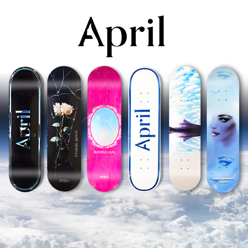 April滑板板面进口专业滑板双翘板初学进阶YUTO同款滑板成人青年
