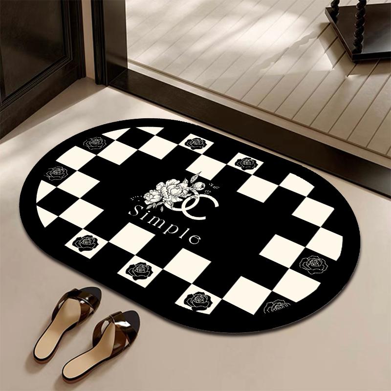 小香风软硅藻浴室吸水地垫吸水防滑垫进门防滑高级感速干耐磨地毯