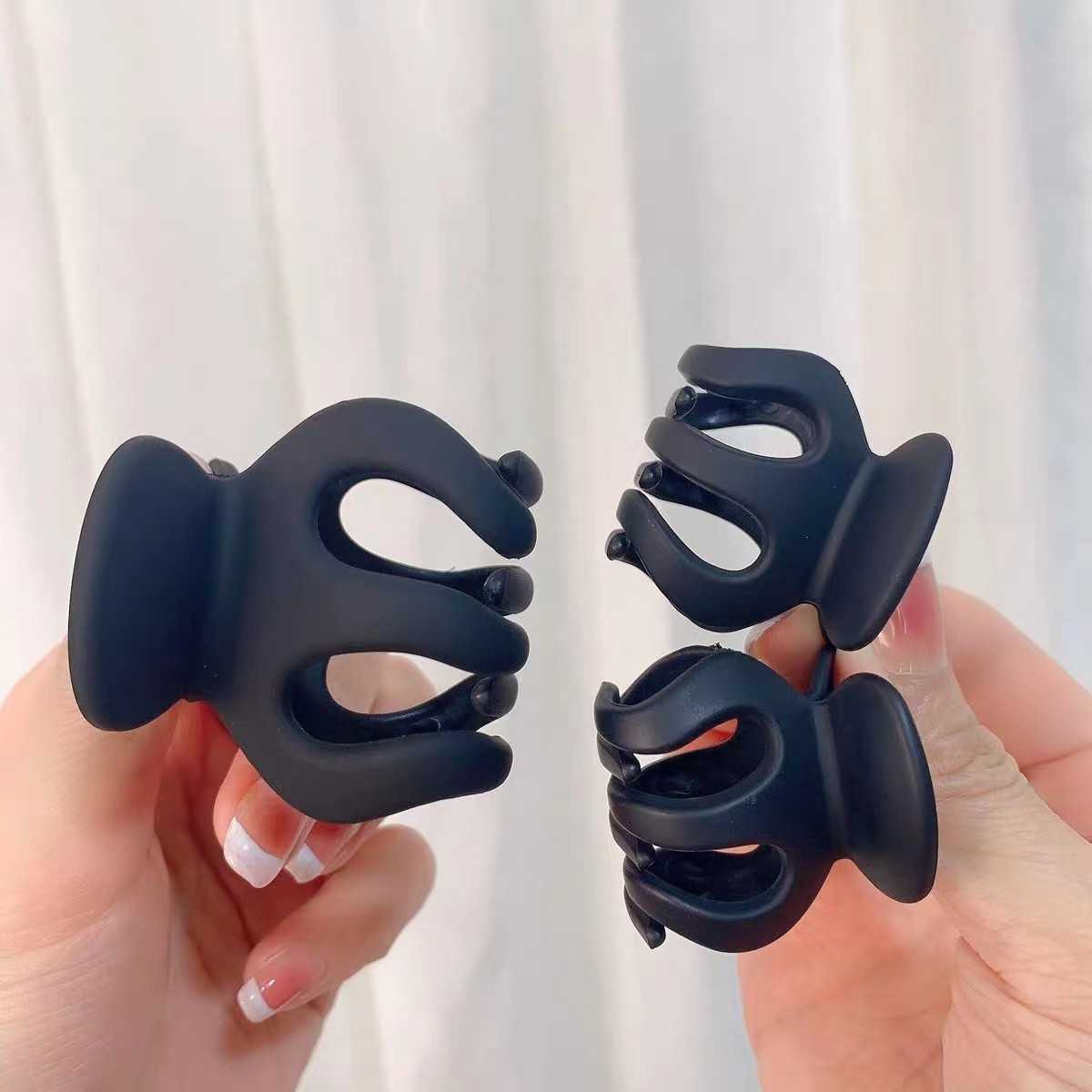 八爪鱼南瓜夹固定神器气质黑色简约防塌磨砂百搭时尚小抓夹韩版