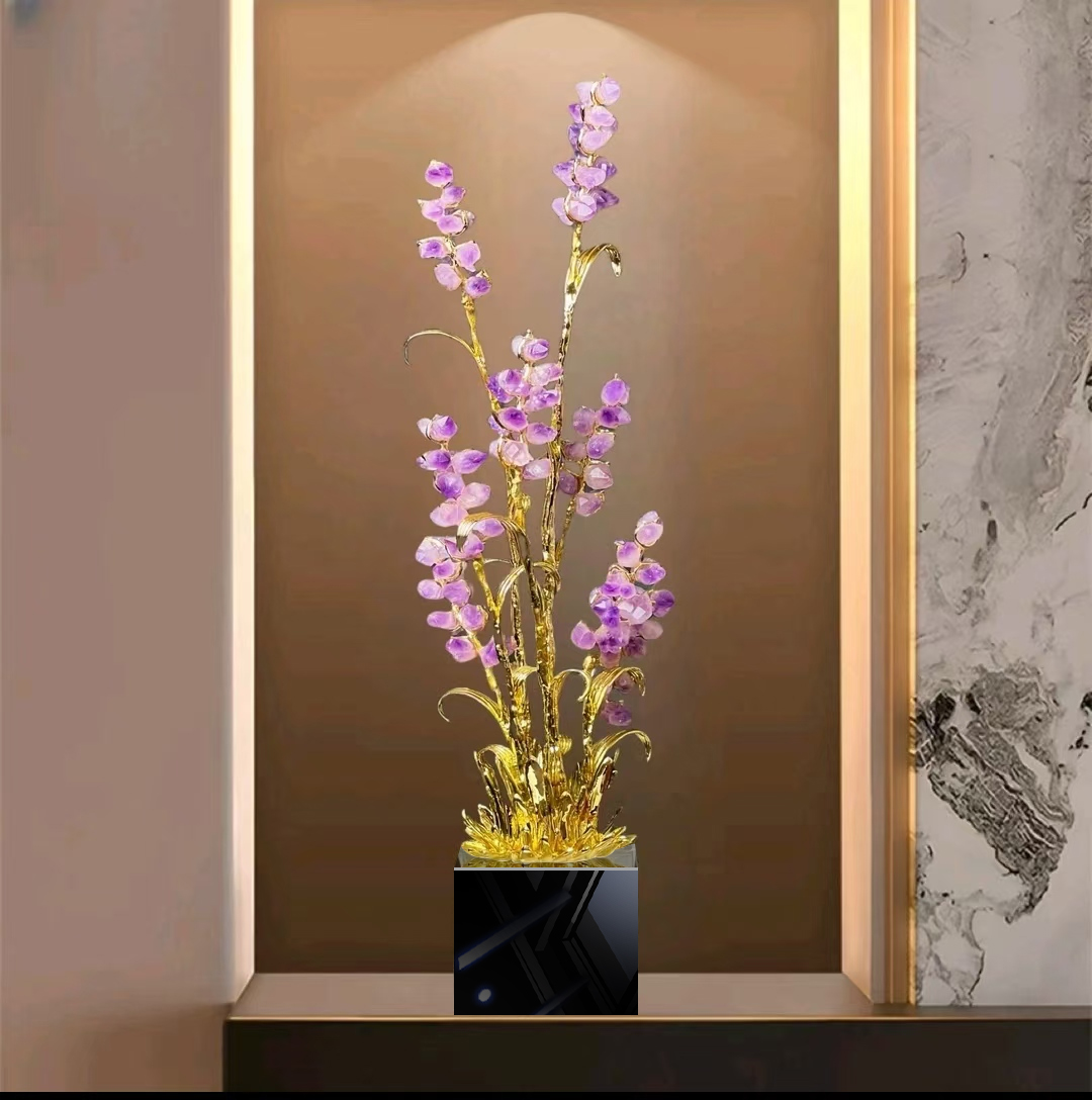 《郝梦丝》新款岁岁平安麦穗玄关电视酒柜办公室轻奢现代高档摆件