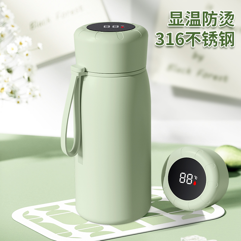 保温杯女生儿童水杯大容量学生杯子316不锈钢保温水杯智能保温杯