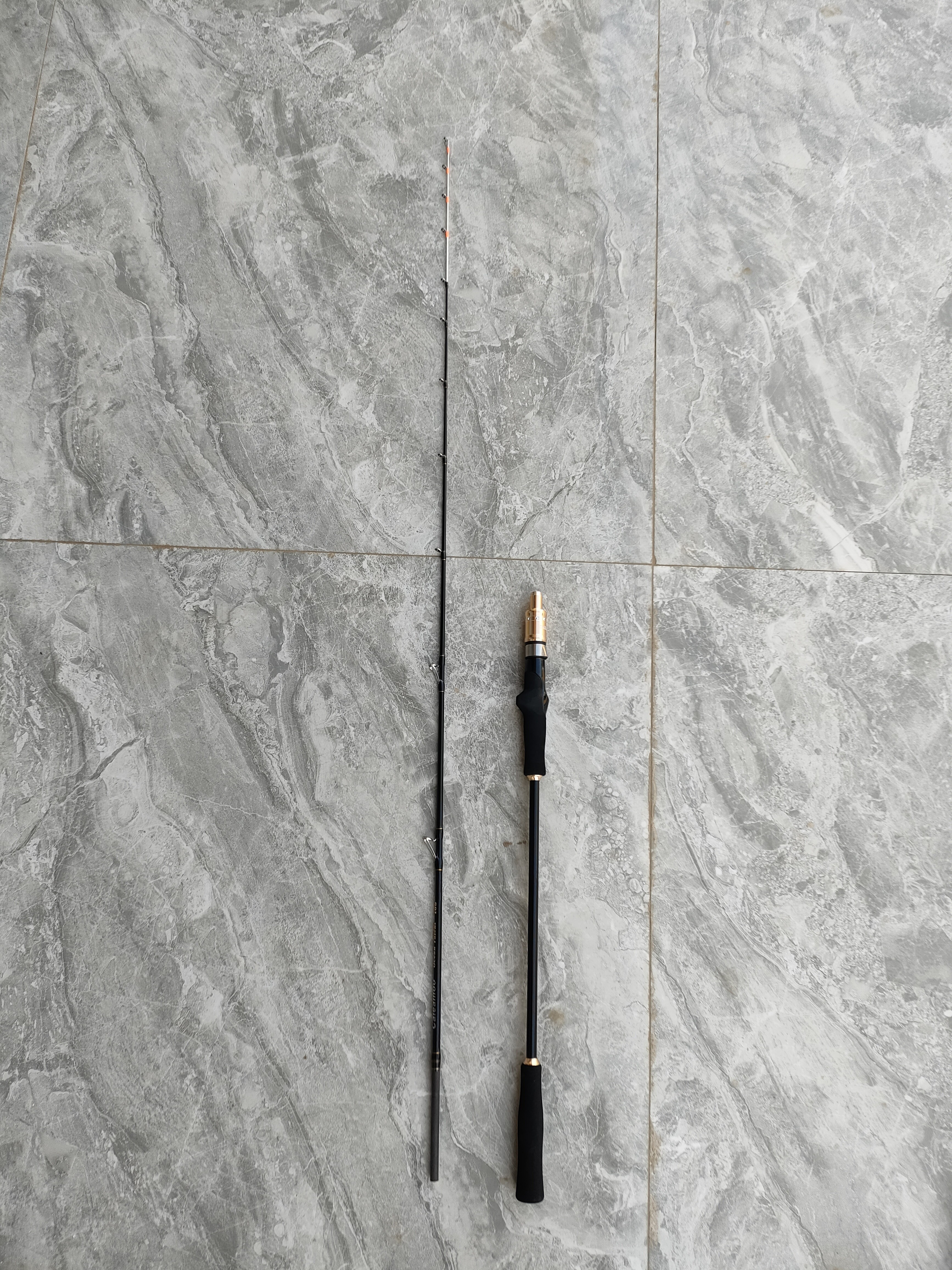 客勒姆近海实心铁板竿一节半鱿鱼竿八爪鱼竿小船竿适合饵30-120克