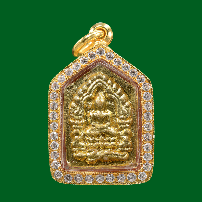 泰国特色泰牌 龙婆堪暖 2566年 坤平 小模金背 挂坠