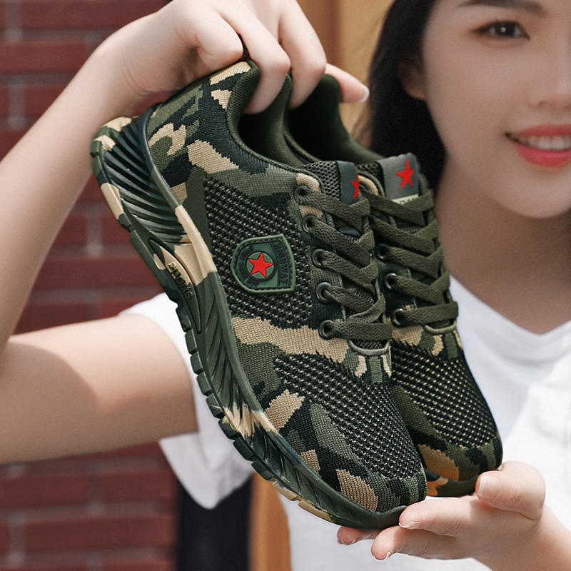 春夏秋迷彩鞋男女户外登山鞋运动训练鞋工作鞋解放鞋学生军训鞋