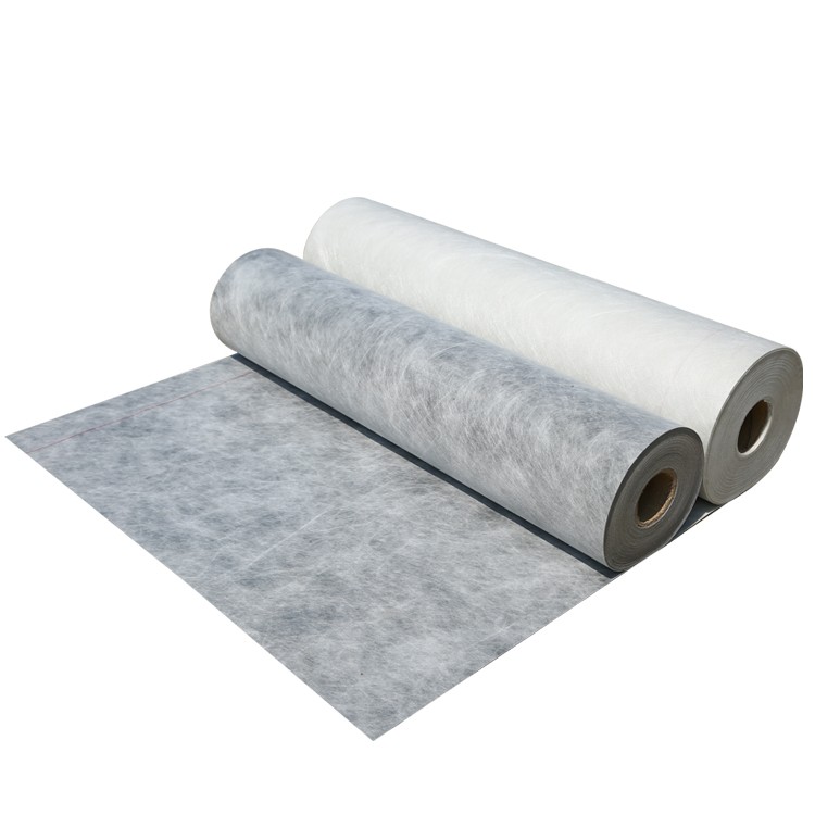 丙纶防水卷材聚乙烯丙纶布屋顶补漏卫生间地面防潮材料