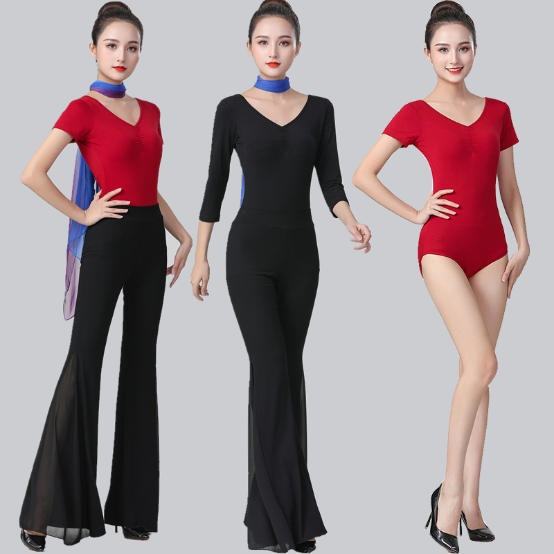 形体训练服套装女连体时尚导师礼仪培训走秀服春夏气质优雅显瘦