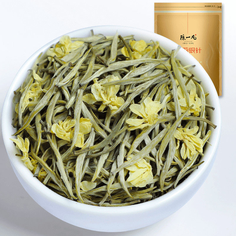 陈一凡茉莉银针250g特级八窨一提茉莉花茶浓香型茉莉针王白毫银针