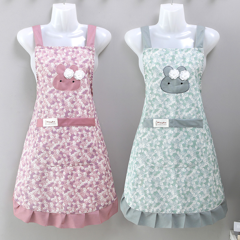 帆布围裙家用防污围腰厨房男女士罩衣2022新新款网红爆款护衣围兜