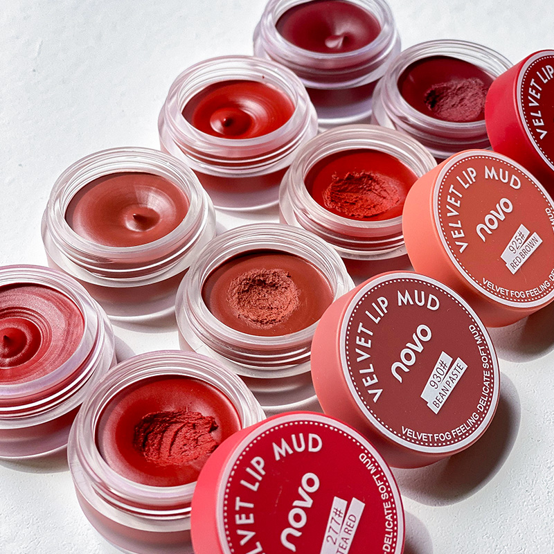 novo灌装唇泥小众品牌口红素颜平价学生款雾面哑光夏天唇釉女正品