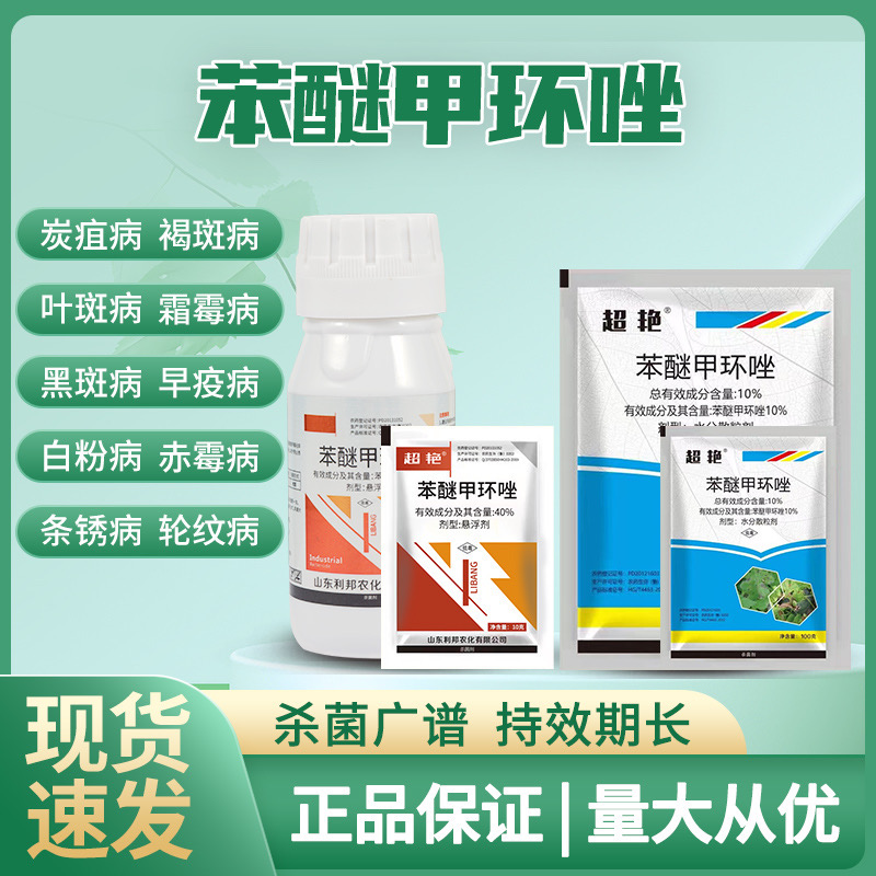40%苯醚甲环唑杀菌预防炭疽病杀菌剂农药