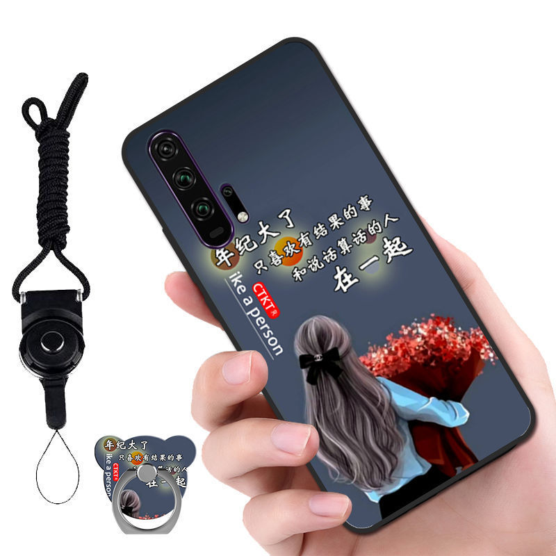 YALAL10华为荣耀20Pro手机壳Honor20Pro磨砂保护套硅胶防摔男女
