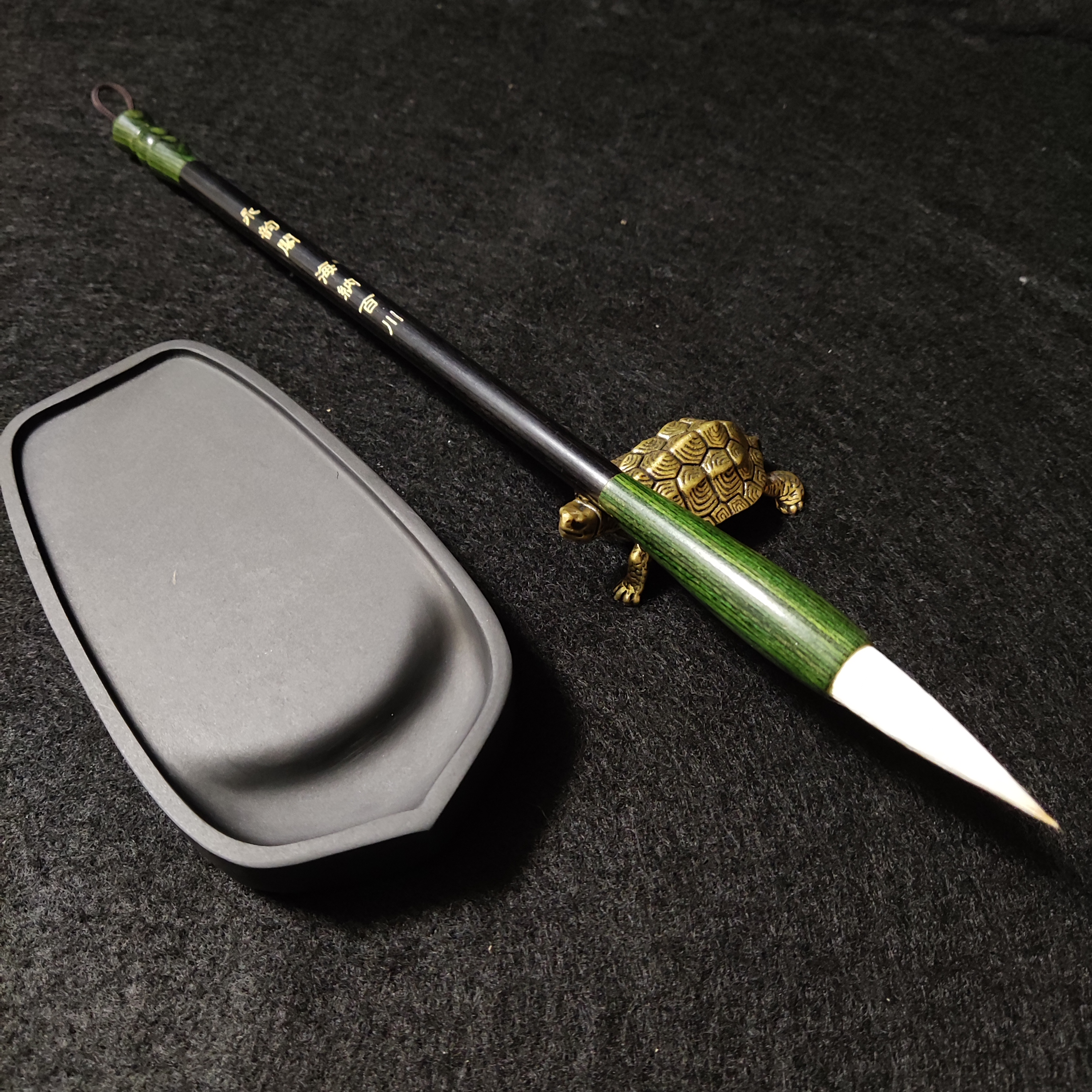 【水墨东方♥系列】纯手工狼羊兼毫毛笔，实木笔杆