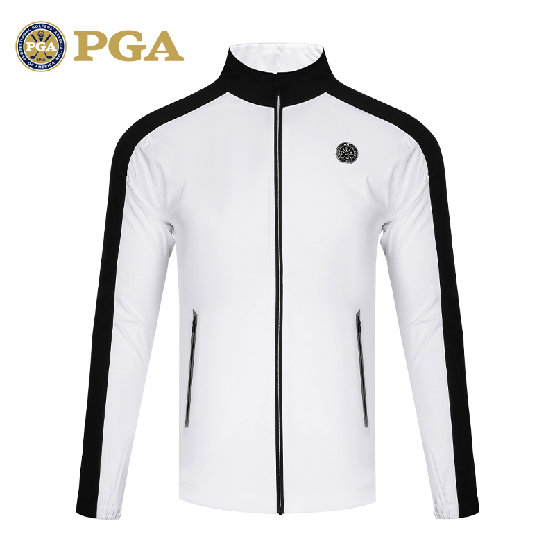 美国PGA  新款高尔夫男装秋冬长袖外套/风衣 舒适保暖 防风雨