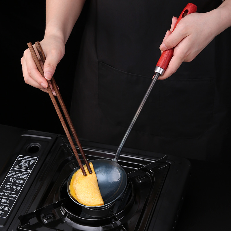 老式做上海蛋饺工具无涂层神器儿童家用手工黄金蛋饺肉丝专用铁勺