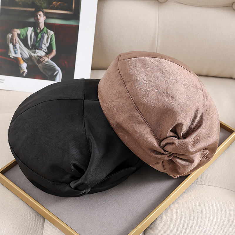 布塔气质简约复古空姐帽画家帽贝雷帽女秋冬贝雷帽百搭0752