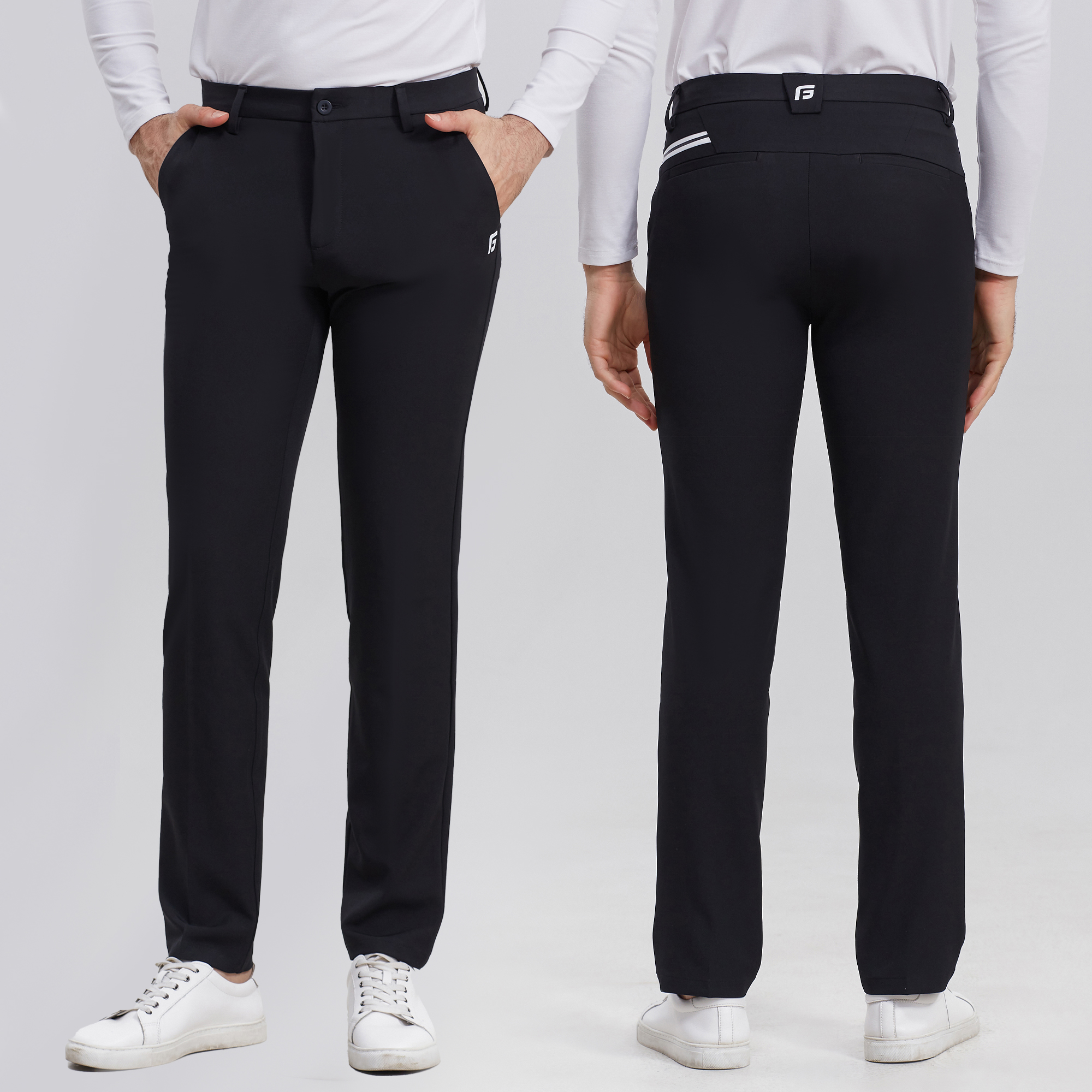 高尔夫运动男裤新款春秋季弹力时尚舒适长裤男士GOLF户外修身球裤