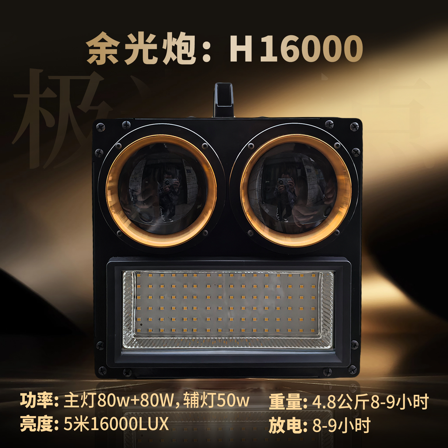 余光炮余光炮H16000实用型钓鱼灯夜钓专用灯夜钓灯夜钓电灯强光