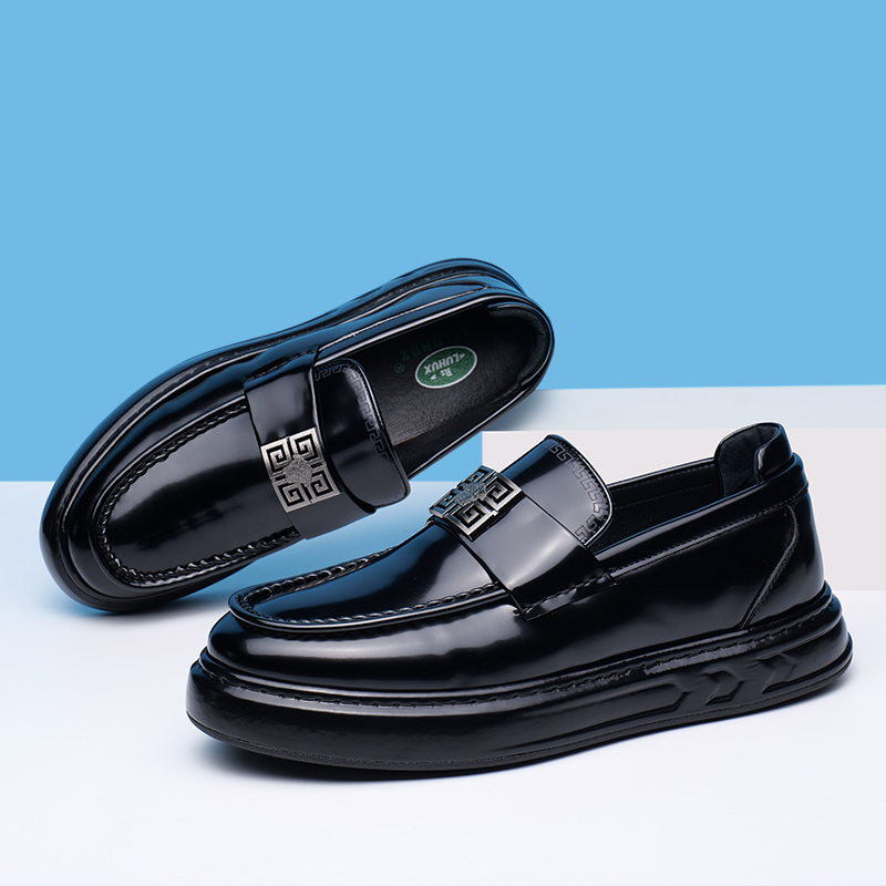 广州新款时尚亮面皮鞋男鞋RSL0190