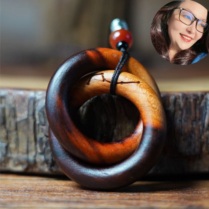 【小丫老师专属】已开雷击桃木脖挂车挂佩戴款雷乾坤圈桃木平安脖挂