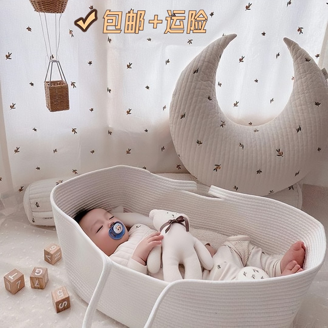 婴儿提篮新生儿出院睡觉便携式手提篮子车载外出遛娃多功能睡篮