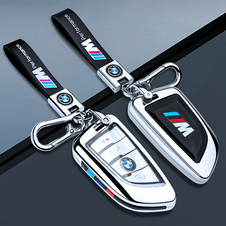 宝马车钥匙套5系3系1系x1x2x3x4x5x6刀锋530高端i3金属男士女壳扣