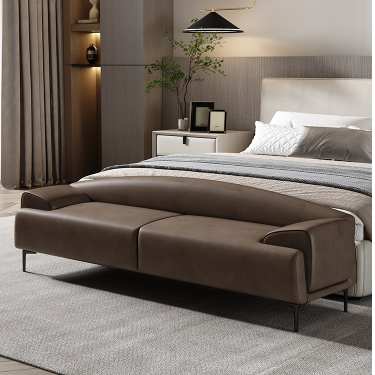 意式床尾凳卧室极简床前凳床榻简约现代床边凳长条凳衣帽间沙发凳