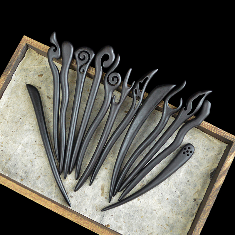 【短簪链接】黑檀木簪子汉服配饰发钗步摇简约复古风盘头挽发头饰品