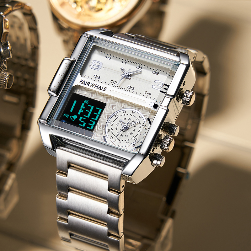 马克华菲手表无概念全自动复古电子手表男士正品潮流石英腕表4270