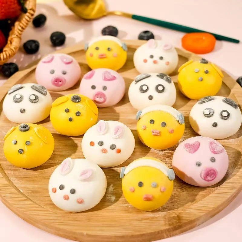 天承卡通动物汤圆萌宠汤圆元宵儿童趣味汤圆口感细腻软糯流心twc