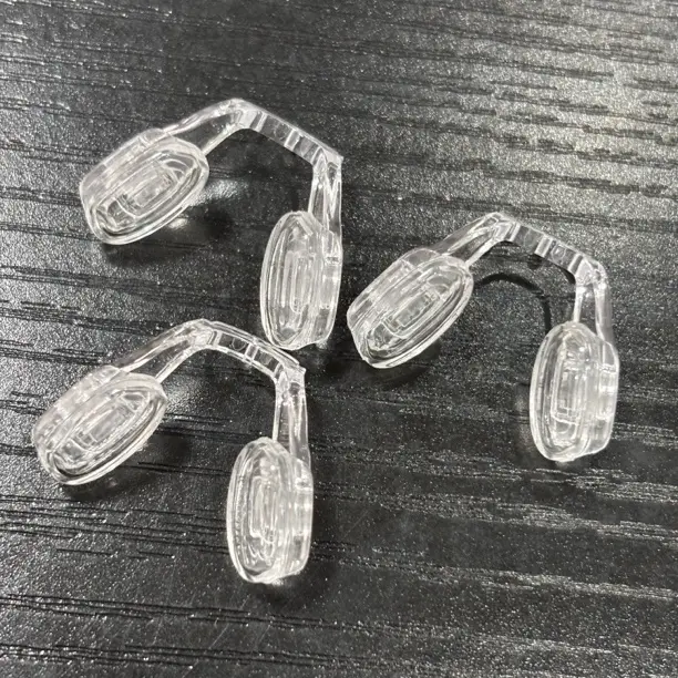 一体式U型透明硅胶空气马鞍鼻托可调节档位眼镜配件眼镜鼻托