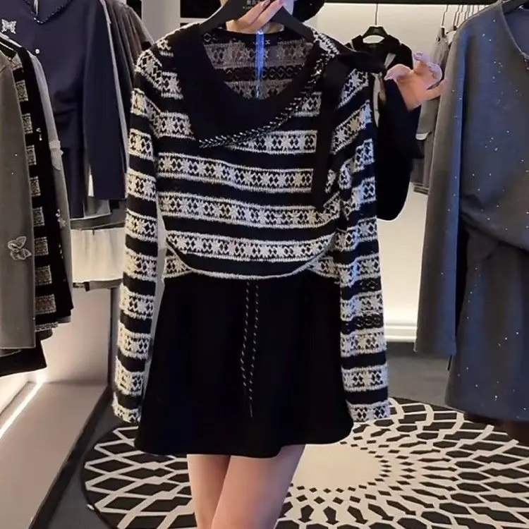 2025时尚套装INS风法式小香风静奢风百搭款针织上衣单件