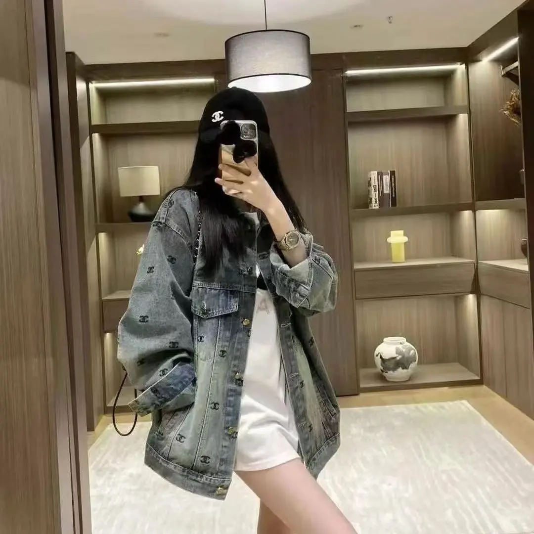 2025秋季新款韩版时尚气质百搭上衣牛仔外套