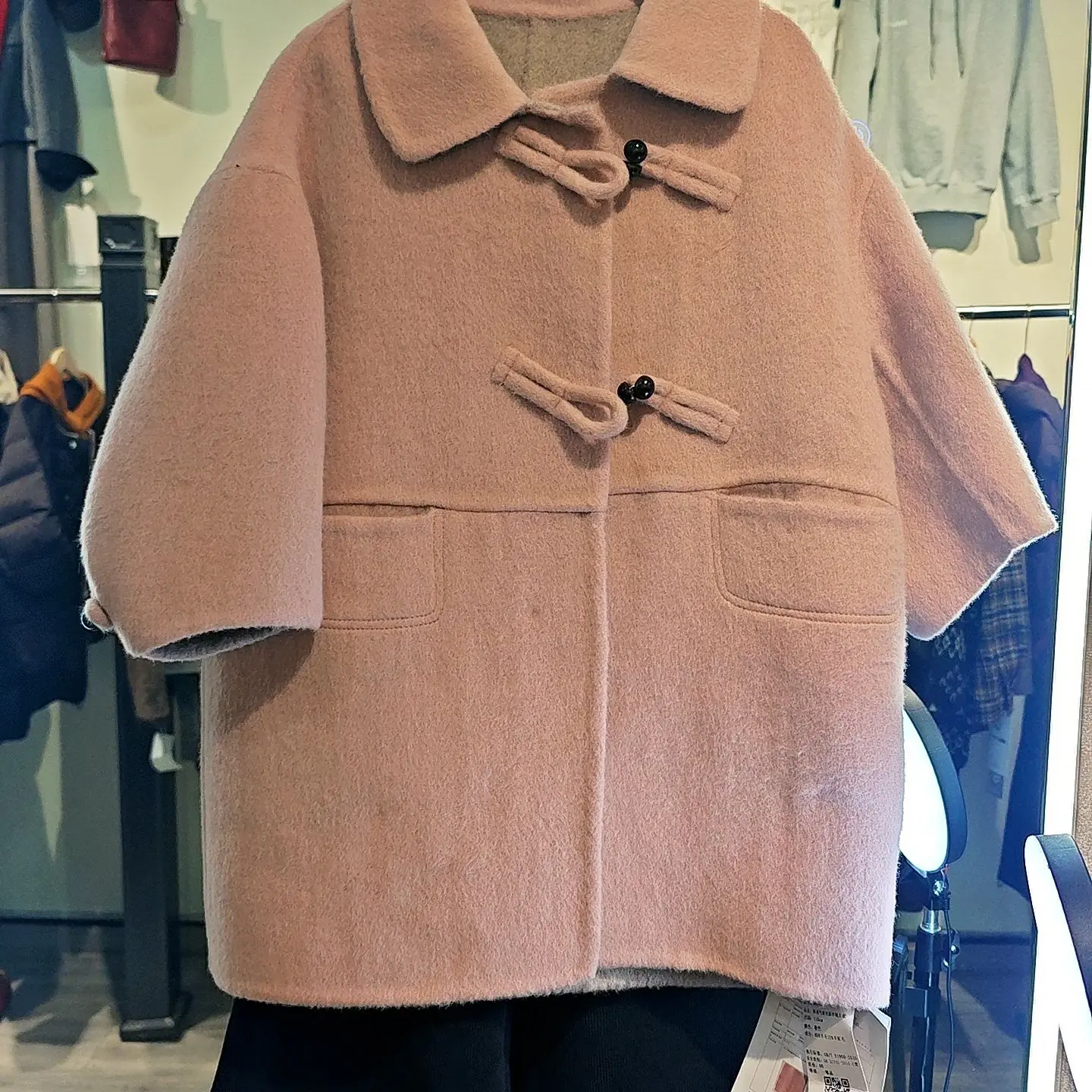 秋冬新款中长款韩版加绒加厚女童外套