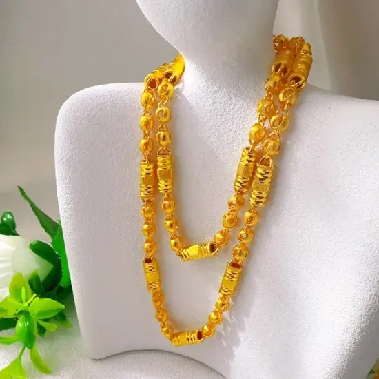 合金项链 MG 时尚空心连项链0.20g