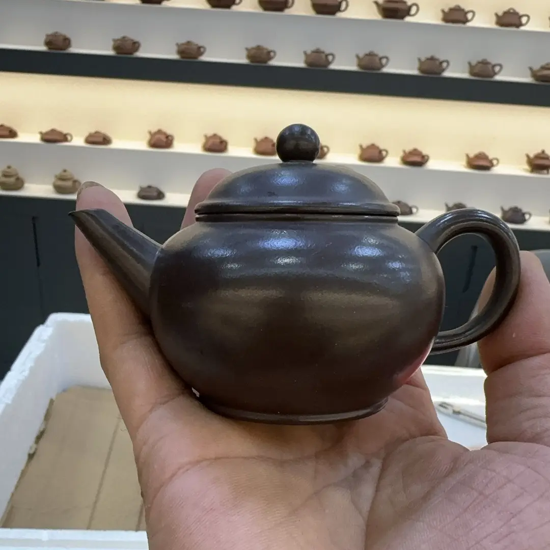 小容量家用泡茶功夫茶具水平容量100做工精细泥料完美原矿老紫泥
